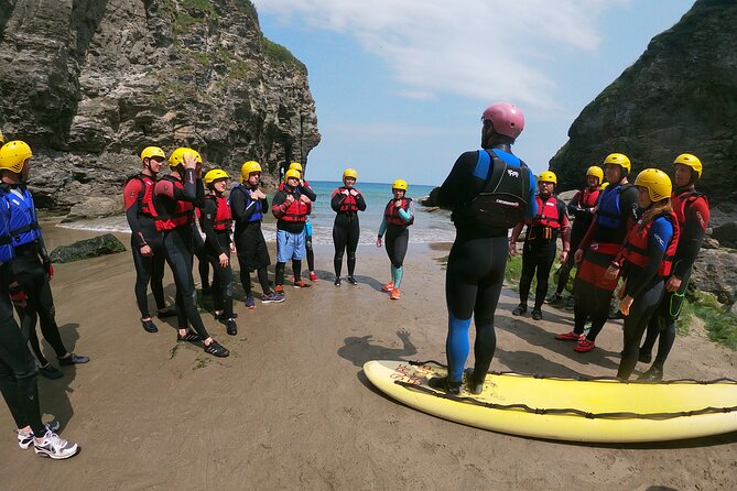 2-Hour Coasteering Adventure Near Bude - Getting fitted out at Bossiney Campsite