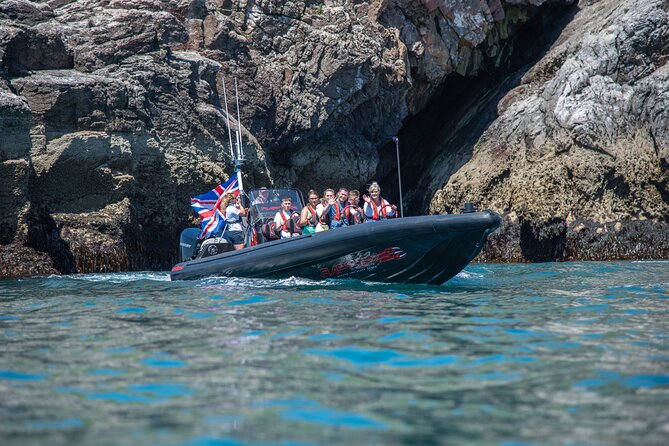 30-Minute Raptor RIB Ride Activity in Torquay - Meadfoot, London Bridge, and the South West Coast Path