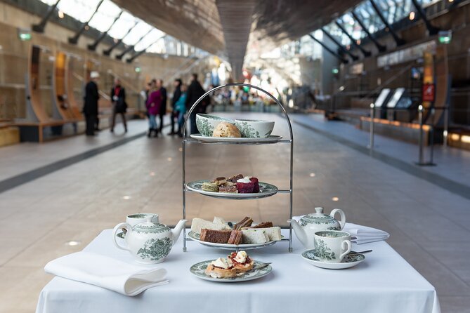 Afternoon Tea and Visit to Cutty Sark Ship in London - The café setting beneath the hull
