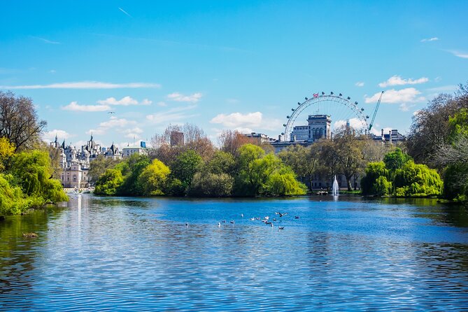 Buckingham Palace, Changing of the Guard & Thames Boat Ride - St. James’s Park brings the royal setting into view