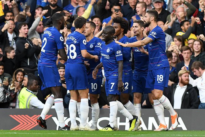 Chelsea Football Match at Stamford Bridge Stadium - Walking to the West Stand Lower Tier