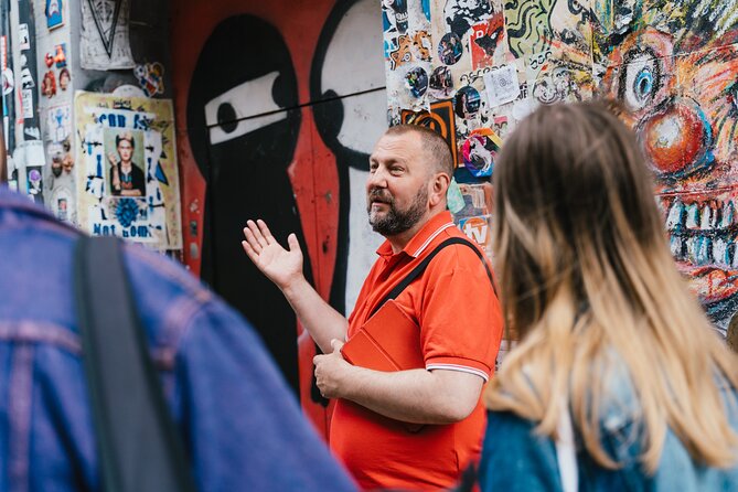 East End London Instagrammable Street Art and Graffiti Tour - Ebor Street moves from rough walls to modern Shoreditch