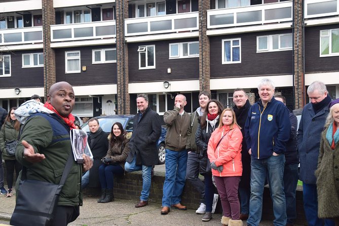 Gangster Tour of London’s East End Led by Actor Vas Blackwood - Walking conditions, group size, and timing