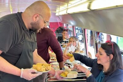 “Here We Go Again” London Afternoon Tea Bus