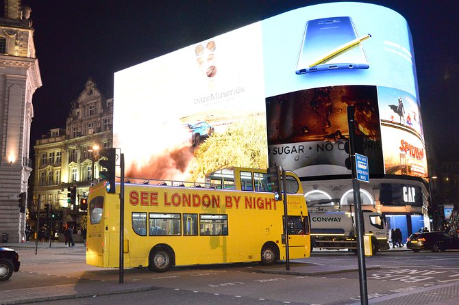 London by Night Sightseeing Tour - Open Top Bus - Timing the tour for real darkness