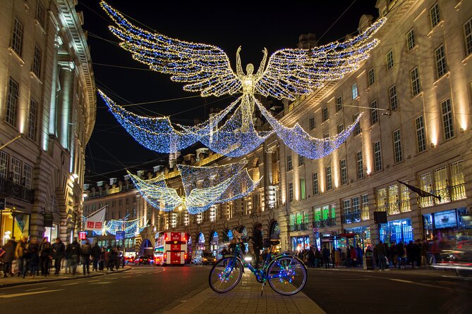 London Christmas Lights Bike Tour with Local Guide - Sloane Square and Harrods: a polished start
