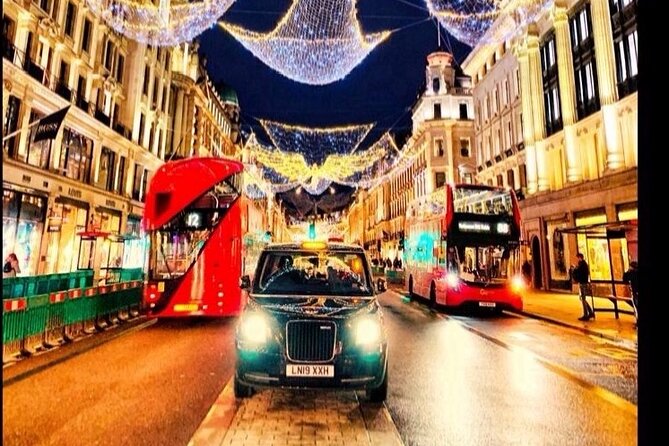 London Christmas Lights Guided Tour by Cab - Oxford Street and Regent Street: London’s bright commercial heart