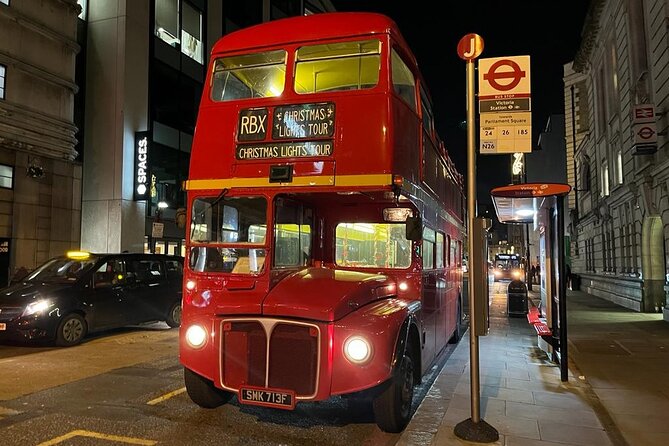 London Christmas Lights Tour by Vintage Double-Decker Bus - Trafalgar Square and the city’s festive center