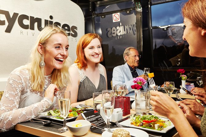 London Dinner Cruise on the Thames River - A welcome drink sets the evening in motion