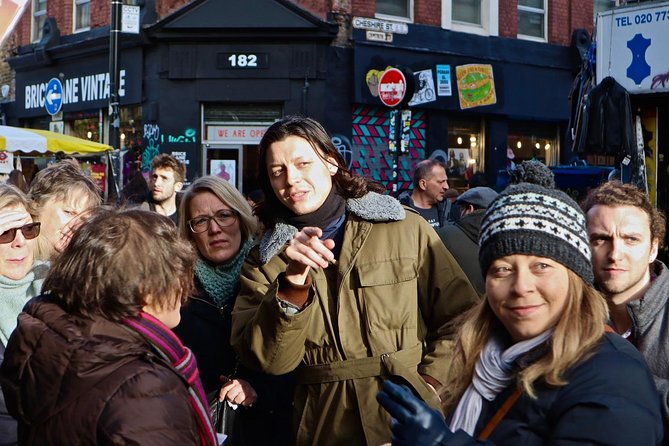 London East End Private Walking Food Tour - Secret Food Tours - Brick Lane street art at 141 Brick Lane