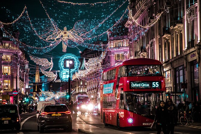 London Exclusive Christmas Lights Guided Tour by Black Cab - Bond Street brings the polished side of London