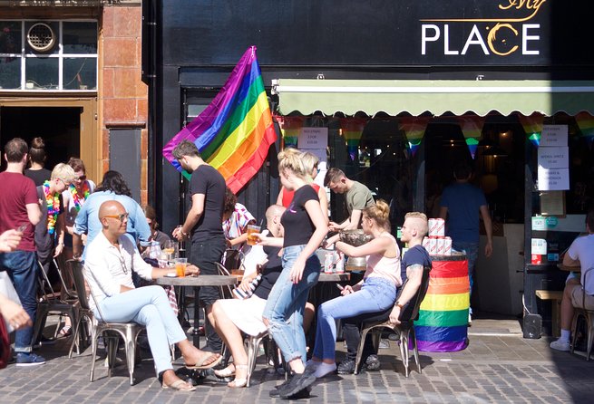 London Gay Tour with a Local, Soho’s LGBTQ+ Nightlife, Private & Custom - Pausing in Soho’s green meeting place
