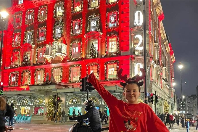 London Private Christmas Lights Taxi Tour with Pick Up - Regent Street begins with London’s classic display