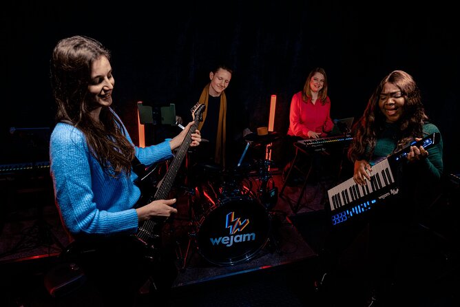 London: Rock On! Camden's Interactive Rockstar Experience - Rehearsing familiar songs with colour cues