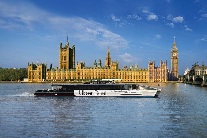 London Roundtrip Thames Cruise Uber Boat by Thames Clippers - Westminster Pier is the natural place to begin