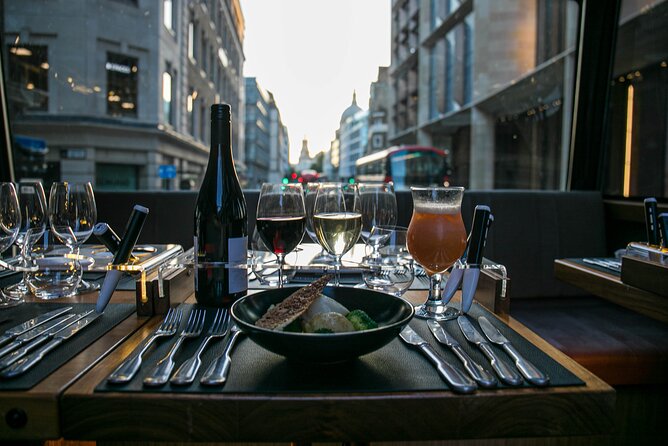 London Scenic Lunch Tour: A Gastronomic Adventure - A restaurant with London moving past the windows