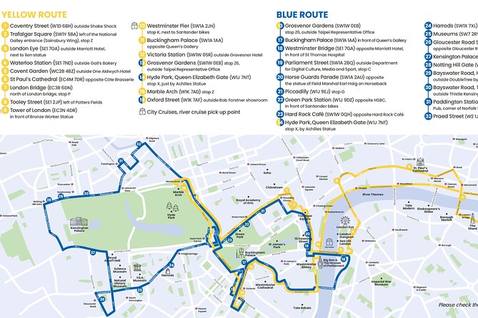 London Tootbus Hop-on Hop-off (Optional Thames Cruise) - The Blue Route: Buckingham Palace, Hyde Park, and Notting Hill