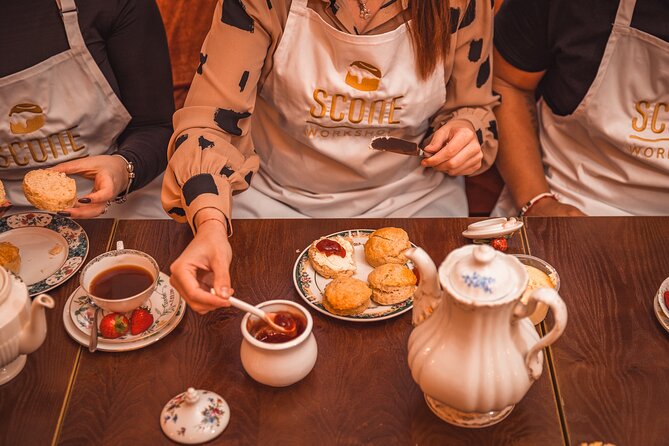 London Traditional English Scone Making and Tea Workshop - Mixing, rolling, and shaping your own dough
