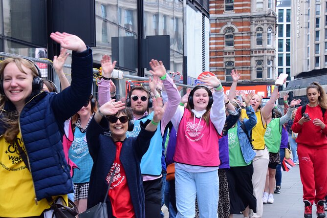 London West End Musical Silent Disco Walking Tour Top 1% Rated - Piccadilly Circus raises the volume