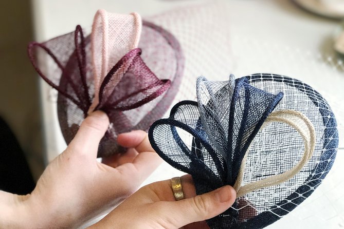Make a Fascinator Hat with a Designer in London - Adding Veiling, Wire, and Traditional Stitches
