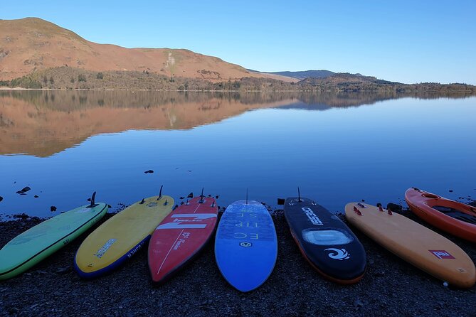 Paddle Boarding on Derwent Water - Learning to balance before exploring Derwentwater