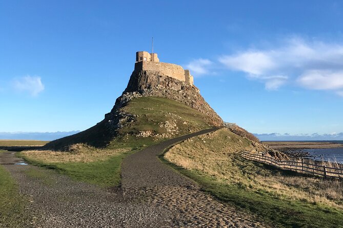 Pilgrims' Path walk across the sands to Holy Island - Reaching Lindisfarne and seeing the priory