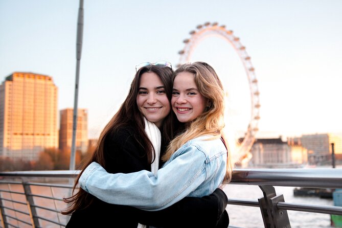 Private Photoshoot Outside The London Eye - Framing the London Eye and nearby London sights