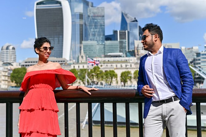 Professional Private Photoshoot in London - City of London angles and changing plans