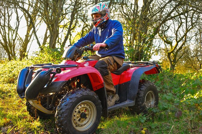 Quad Bike Trekking in Warwick - Steep Hills, Woodland, Water, and Mud