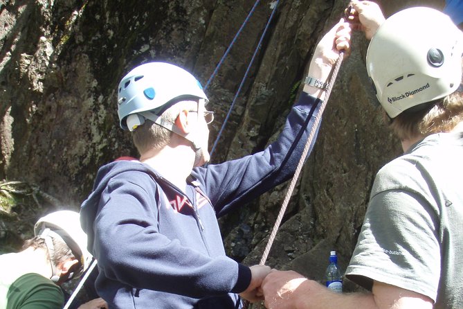Rock Climbing in Keswick - A possible abseil for the grand finale