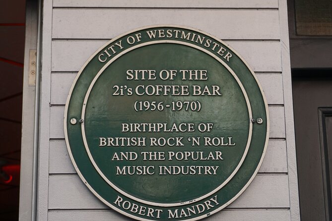 Rock Music Walking Tour of London's Soho - The coffee bar and one of London’s famous venues
