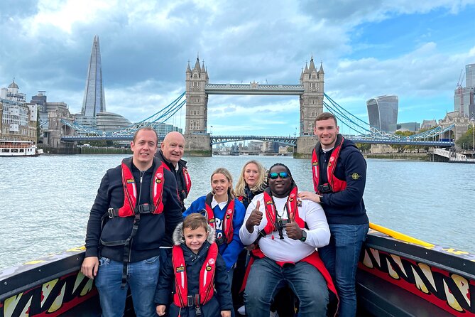 Speedboat 'THE THAMES BEAST' from Tower Millennium Pier - 40 mins - Meeting at Tower Millennium Pier