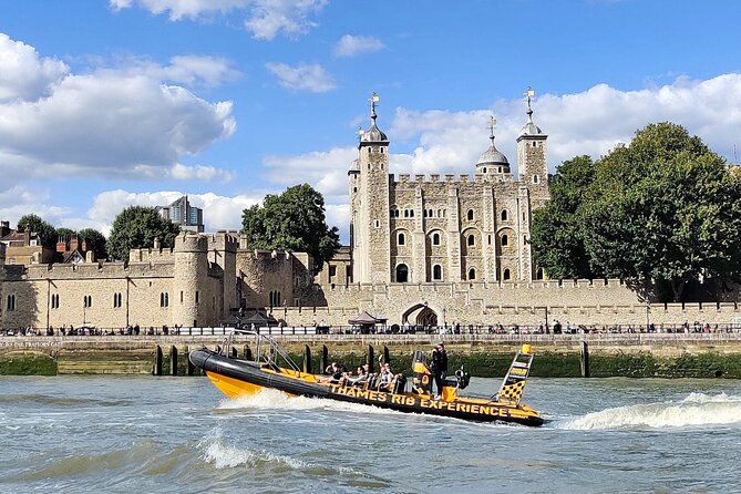 Speedboat 'Ultimate Tower Blast' from Tower Millennium Pier - 40 minutes - Leaving Tower Millennium Pier by the Tower of London