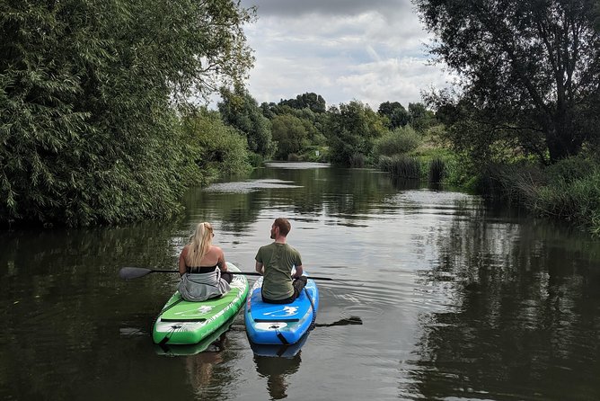 Stand-up Paddleboard SUP Safari on The River Avon For Beginners - Setting off on the River Avon