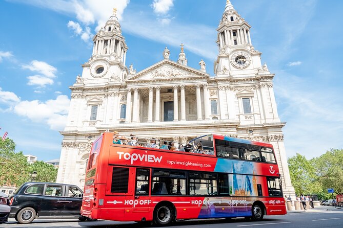 TopView® 48 Hr Hop on Hop off Bus Tour with River Cruise & Walks - The Landmarks Tour from Marble Arch to the Tower