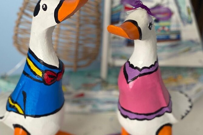 Wooden Duck Painting or Pottery Painting-Take item home same day - A relaxed art break on Exeter Road