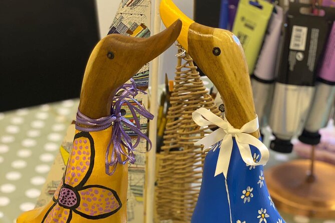 Wooden Duck Painting or Pottery Painting-Take item home same day - Who will get the most from Arty Boat